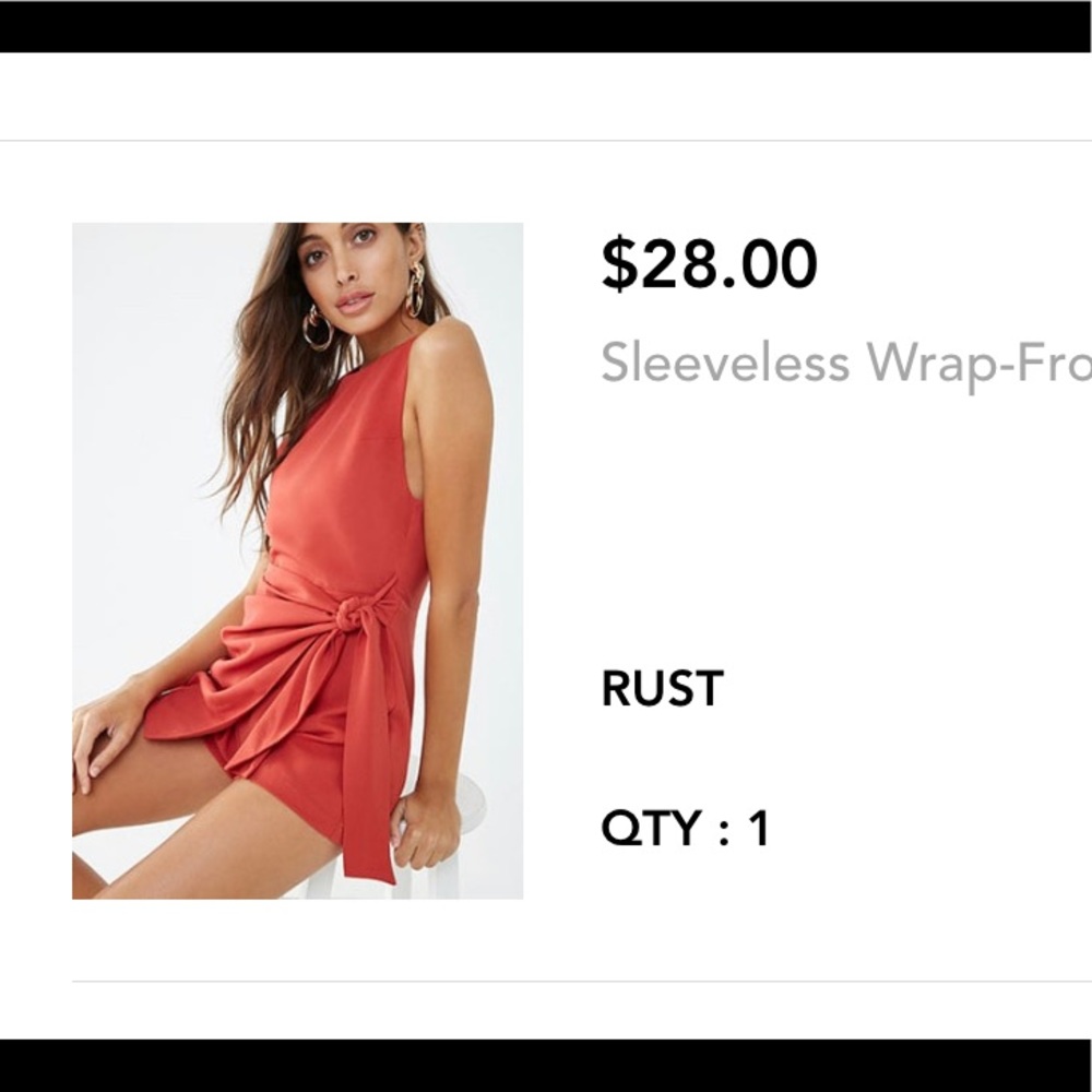 Dusty orange romper